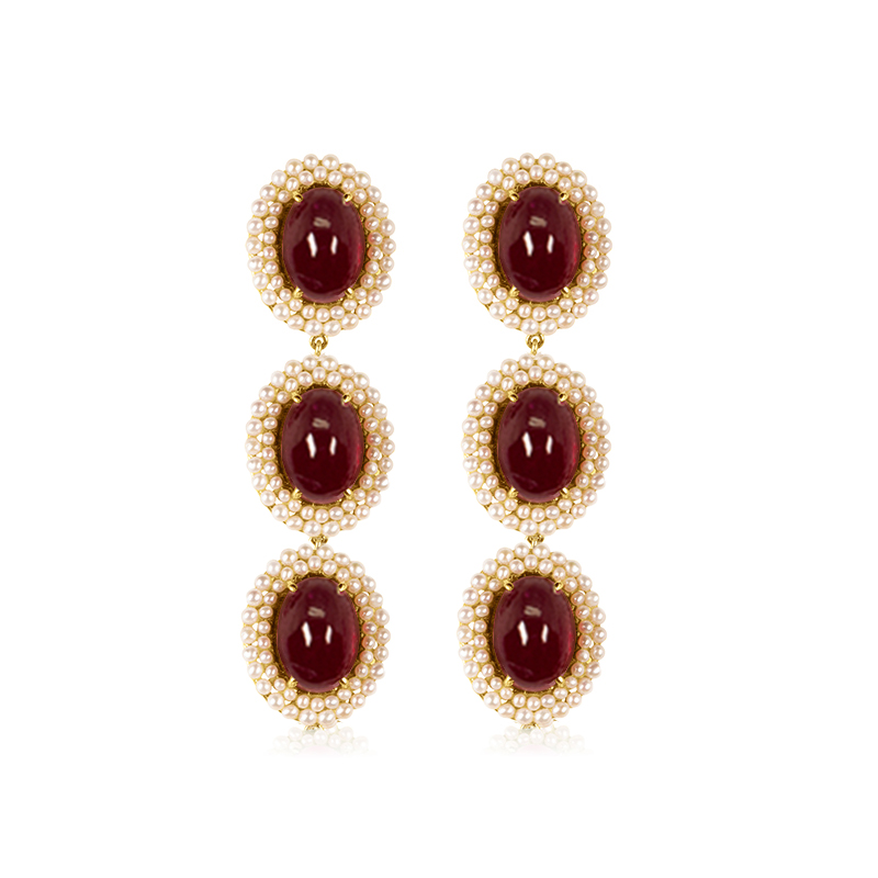 Ruby Necklace Set in 18K Yellow Gold